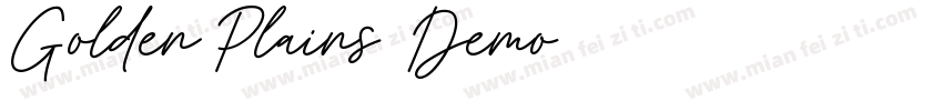 Golden Plains  Demo字体转换